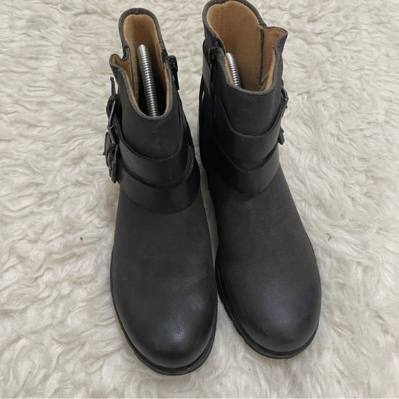 Natural sole BEMBE women's ankle boots size 8 charcoal grey  booties - Picture 3 of 9